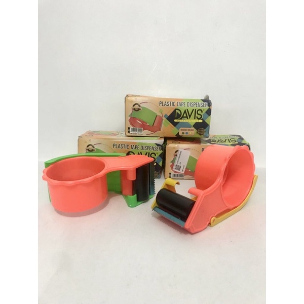 Plastic Tape Dispenser Davis atau Kstaria tape / DISPENSER TAPE LAKBAN 2” / PEMOTONG LAKBAN