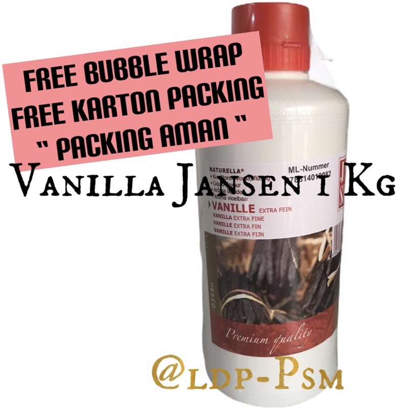 

Jansen Vanilla Extract Halal 1kg / vanilla ekstrak vanili 1 kg
