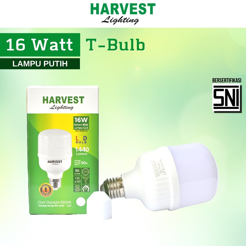 16W HARVEST LIGHTING Lampu Kapsul LED T-Bulb 16 watt Lampu Hemat Energi Original Bersertifikat SNI dan Bergaransi