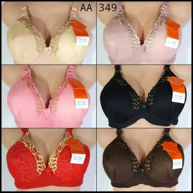 Bra OIMIO fashion wanita Cup(B) tanpa kawat AA349