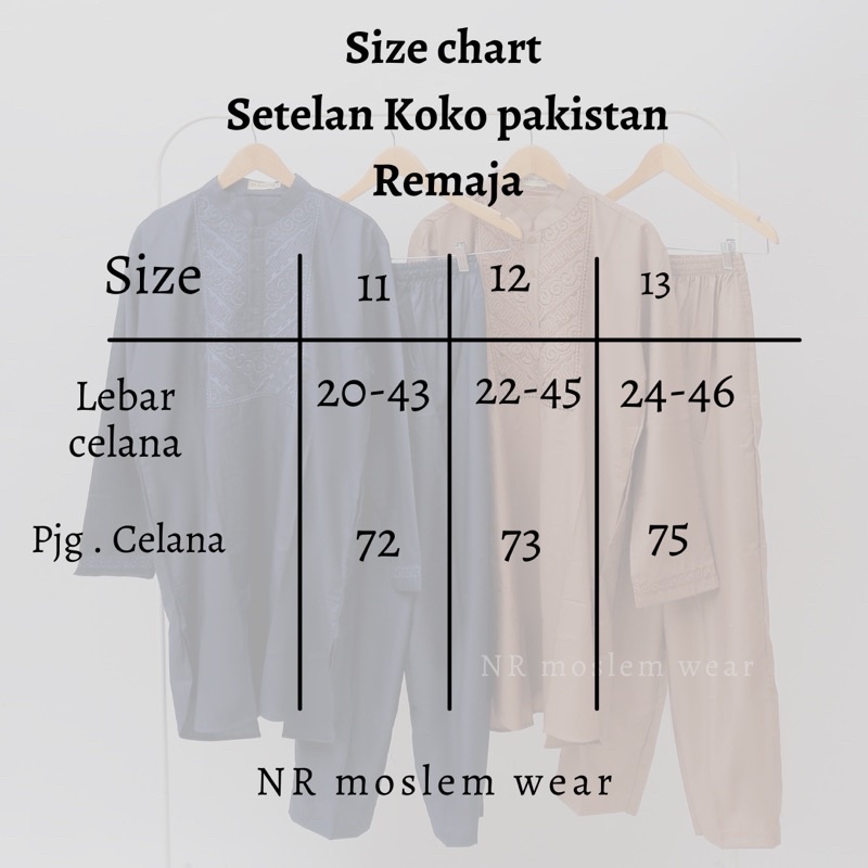 BAJU KOKO SETELAN ANAK SD- SMP- SMA REMAJA / KOKO SETELAN PAKISTAN kode PK-12