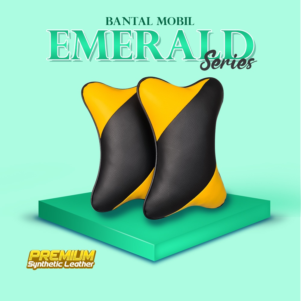 Bantal Mobil Kulit Sintetis - Emerald Series