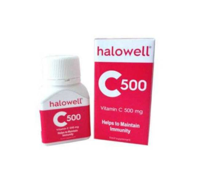 Halowell c 500mg/vitamin c 500mg/vitamin c /daya tahan tubuh/original