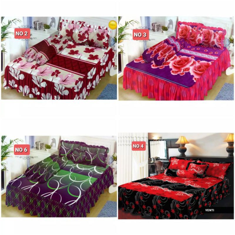 SPREI RUMBAI LADY ROSE BUSA/SPREI LADY ROSE RBB UK.180×200CM/Sprei rumbai lady rose uk.180×200cm