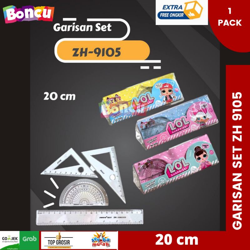 

GARISAN SET 20 CM / GARISAN SET SEKOLAH / GARISAN SET BEST SELLER