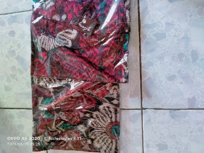 Maura Couple - Sania Ruffle Batik Couple Ori Ndoro Jowi Dnt Couple Batik Dress Batik Keluarga