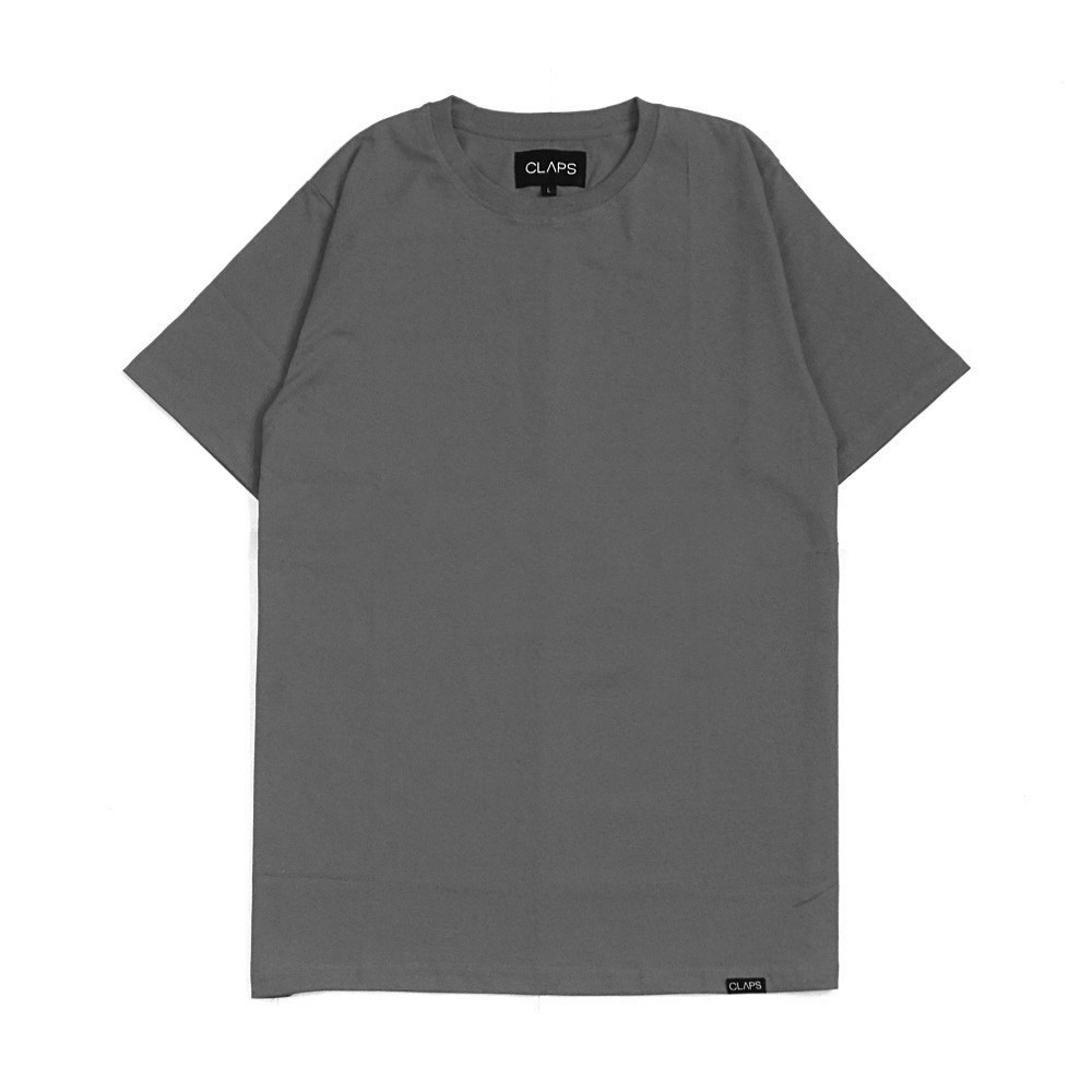 CLAPS - Grey Basic Tshirt (Kaos Polos Dewasa)