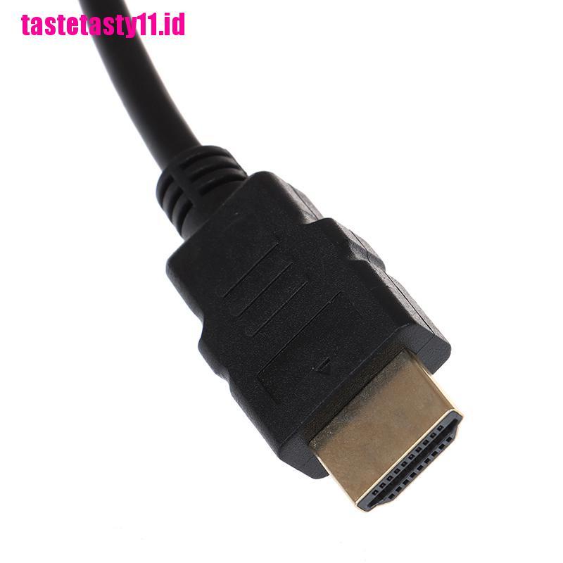 Kabel adapter converter HDMI Ke VGA Warna Hitam Untuk Proyektor monitor HD