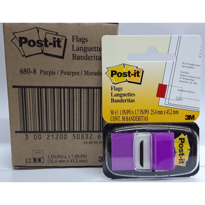 

Mudah Post It Flags 680-8 Purple Terbatas