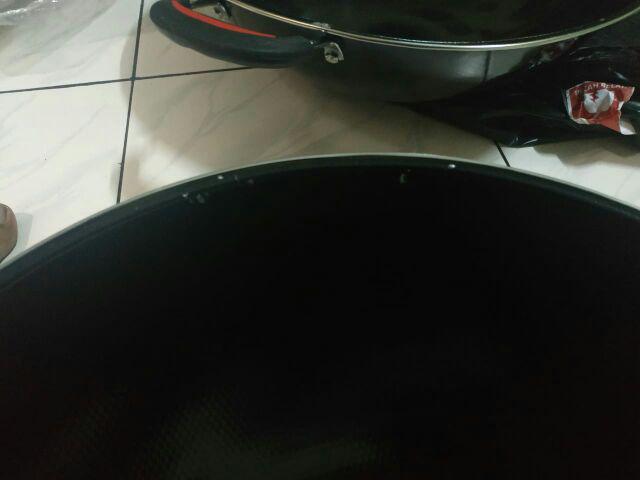 Wajan Enamel Kuping Warna Hitam Uk 34inch