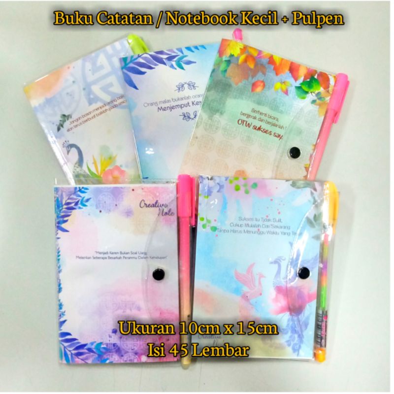 

Buku Catatan Atau Notebook Ukuran Kecil