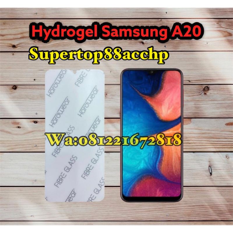 Samsung Galaxy A20 Anti Gores Hydrogel Full Screen Protector