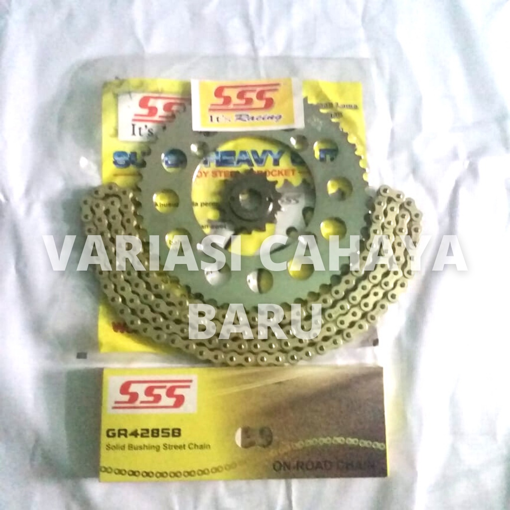 Gir Set SSS/Gear Set SSS 428 Rantai SSS KLX 150, Dtracker