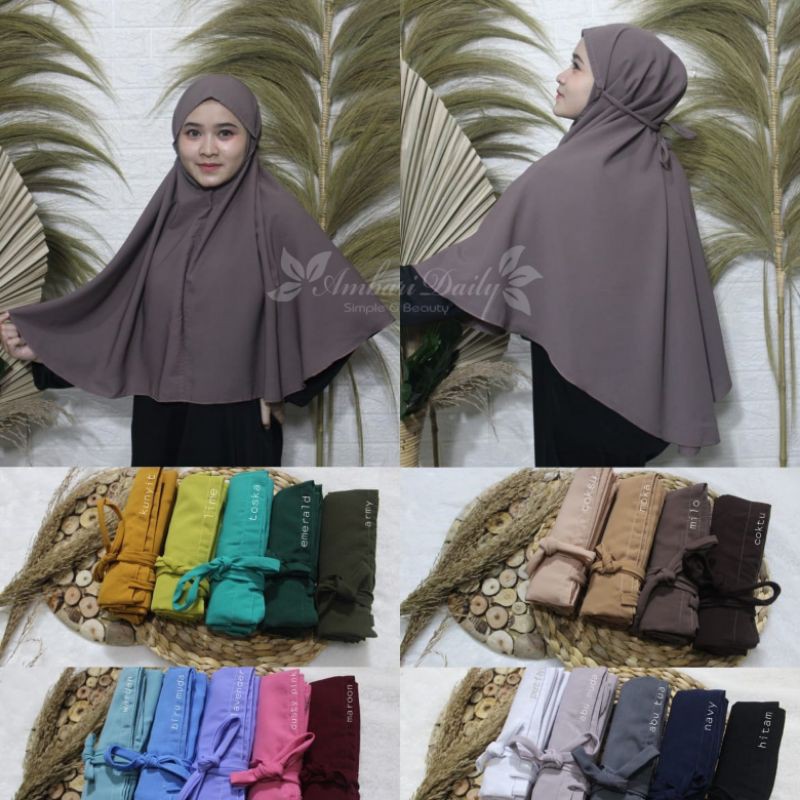 bergo maryam kerudung simpel tali nonpet jilbab wolfis-1