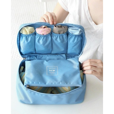 Tas Organizer Pakaian Dalam / Bra / Kaos Kaki multi storage Travel box