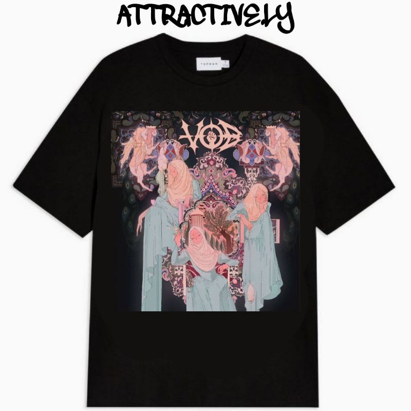 KAOS BAJU BAND METAL VOICE OF BACEPROT EROPEAN TOUR OVERSIZE TSHIRT HITAM PRIA WANITA