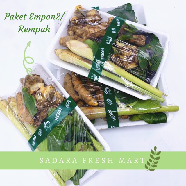 Paket Empon2 Rempah Komplit Jahe Kunyit Laos Sereh Daun Jeruk Kunci Kencur Daun Salam Shopee Indonesia