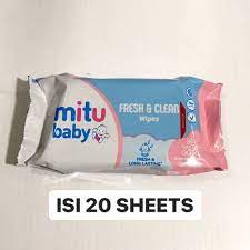 MITU BABY WIPE TISUE BASAH ISI 20 LEMBAR