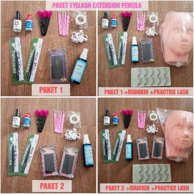 PAKET EYELASH EXTENSION UNTUK PEMULA BEST QUALITY