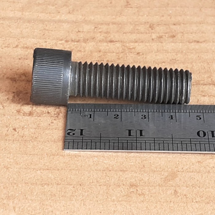 BAUT L M14X45 (4.5 CM) BAJA FULL DRAT / BAUT L BAJA M14 X 45 GRADE 12.9 / BAUT L BAJA M14 PANJANG 4.