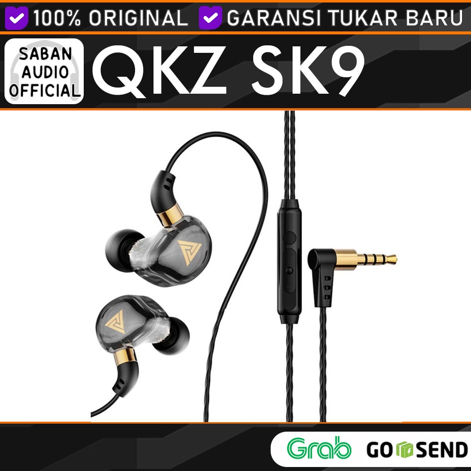 QKZ SK9 Daily Bass Earphone with Microphone Headset Bass alt KZ EDX Pro TRN MT1 AK6 Pro ZSN Pro X-1