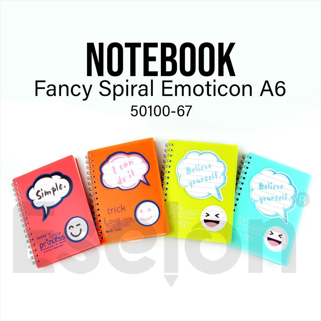 

Buku Diary Spiral A6 Smile 80lbr 50100-67 / Notebook catatan
