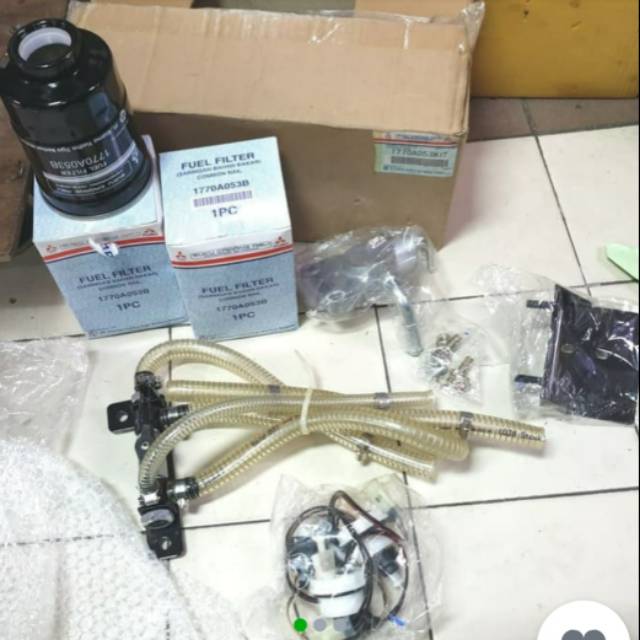 Double Fuel Filter Pajero Triton