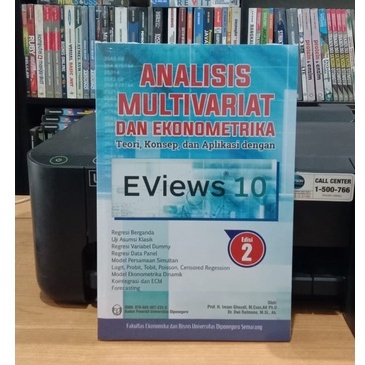 Buku Analisis Multivariat Dan Ekonometrika Eviews 10 - Imam Ghozali