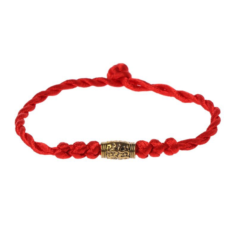 Glitter Handmade Chinese Feng Shui Lucky Kabbalah Red String Bracelets Tibetan Jewelry