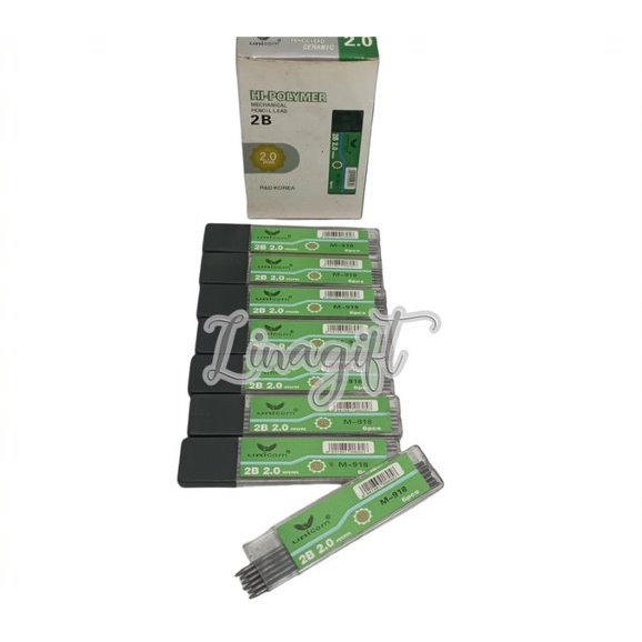 ( ecer-1 pcs) ISI PENSIL REFILL MEKANIK 2B 2.0 MM CERAM 1 C / MECHANICAL PENSIL LEAD 2B / REFIL MECHANIC PENCIL KARAKTER 2.0MM