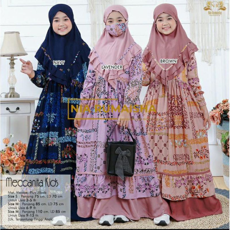 GAMIS ANAK MECCANITA KIDS
