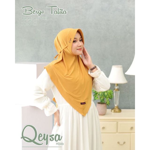 bergo talita qeysa / jilbab qeysa talita / Jilbab murah / jilbab jersey / jilbab daily / jilbab simp