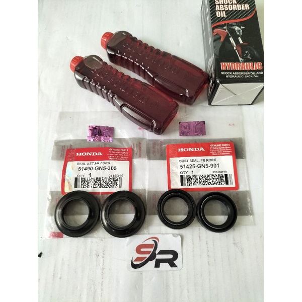 SIL SOK KOMPLIT (GN5) HONDA ORIGINAL GREND SUPRA X125 REVO FIT LEGENDA BEAT SCOOPY VARIO FI OLD KELENGKAPAN PRODUK SIL SOK SEPASANG TUTUP ABU SEPASANG OIL SOK SEPASANG SEMUA MOTOR BEBEK METIK