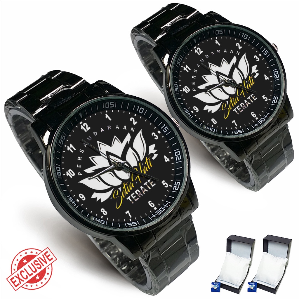 Jam Tangan Rantai Couple Logo PSHT - 2 (Cool)