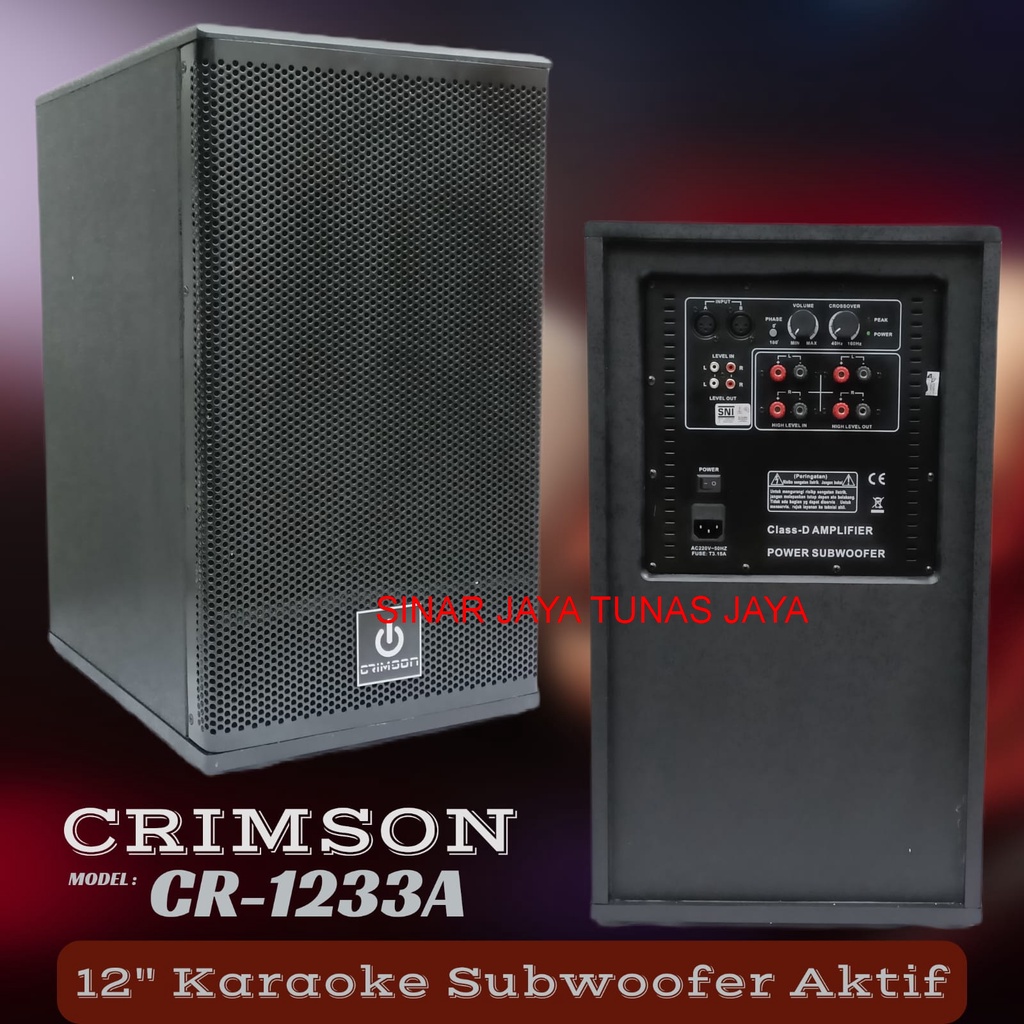 Subwoofer Aktif Crimson CR 1233 A Original Sub 12 Inch CR-1233A