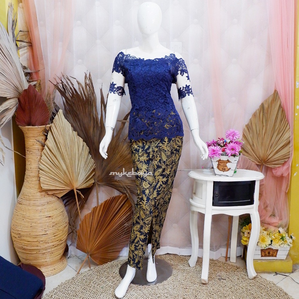 PROMO SETELAN KEBAYA BROKAT SABRINA WISUDA MODERN LENGAN PENDEK KEBAYA LAMARAN COUPLE KEBAYA MODIFIK