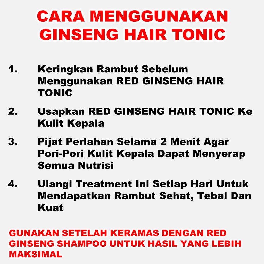 Hair Tonic Rambut Rontok Red Ginseng B5B-3