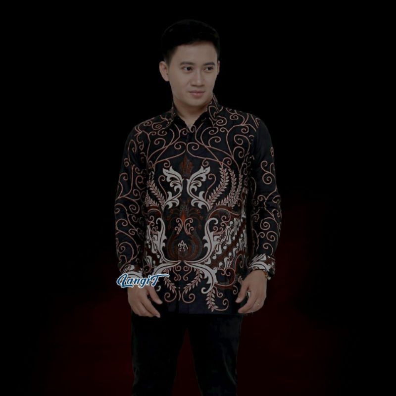 KEMEJA BATIK LENGAN PANJANG SIZE M L XL XXL XXXL