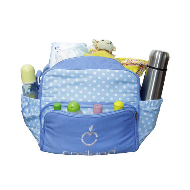 Tas Bayi Omiland Size Kecil-Medium Spotted Series OBT 3207 3208 Perlengkapan Bayi Praktis dan Murah