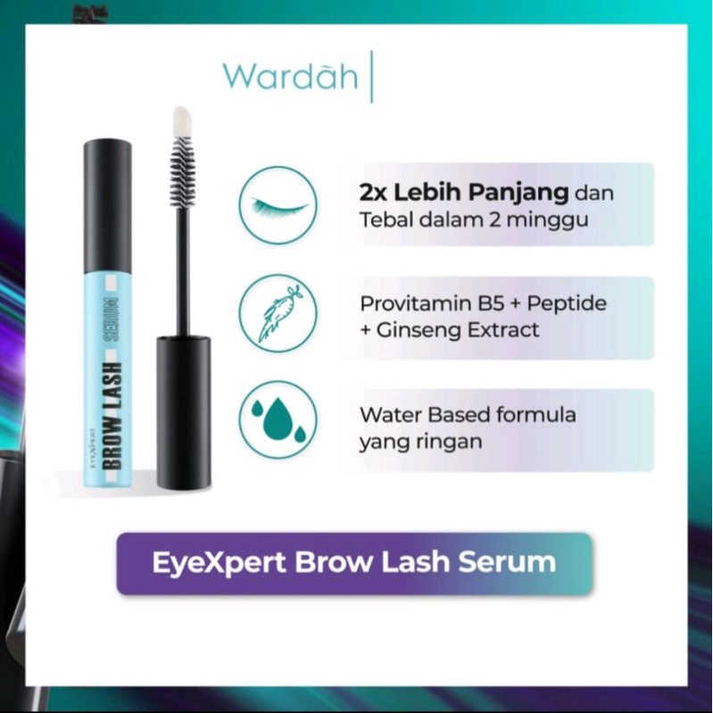 ✿ELYSABETHME✿ Wardah EyeXpert Brow Lash Serum penumbuh pemanjang pelentik bulu mata