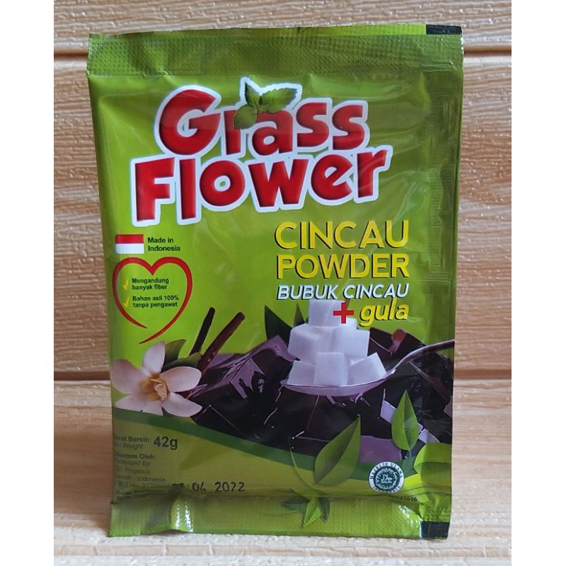 ✔MURAH Glass Flower Cincau Powder Instan + Gula / Bubuk Cincau Instan