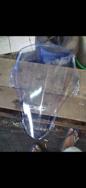 windshield pcx new lokal clear blue