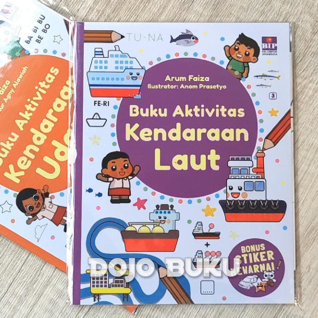 Seri Buku Aktivitas Kendaraan (Bonus Stiker Mewarnai BIP)