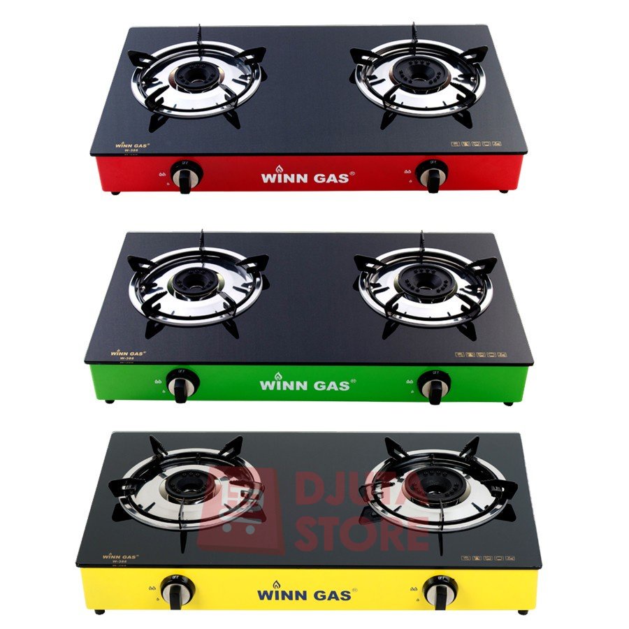 Winn Gas Kompor Gas Kaca 2 Tungku W388