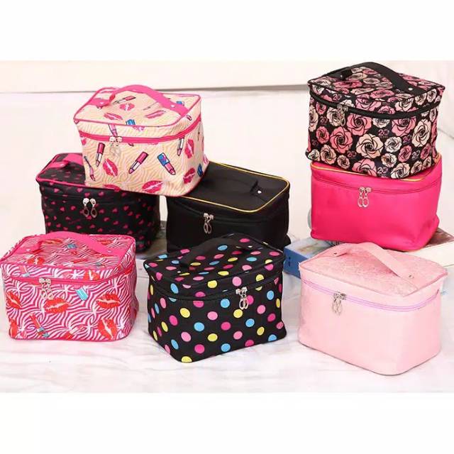 BATAM SHOPPING MALL ( CPR) K502 (UK BESAR) Tas Kosmetik Motif/Tas Multi Fungsi/Bag Travel Make up