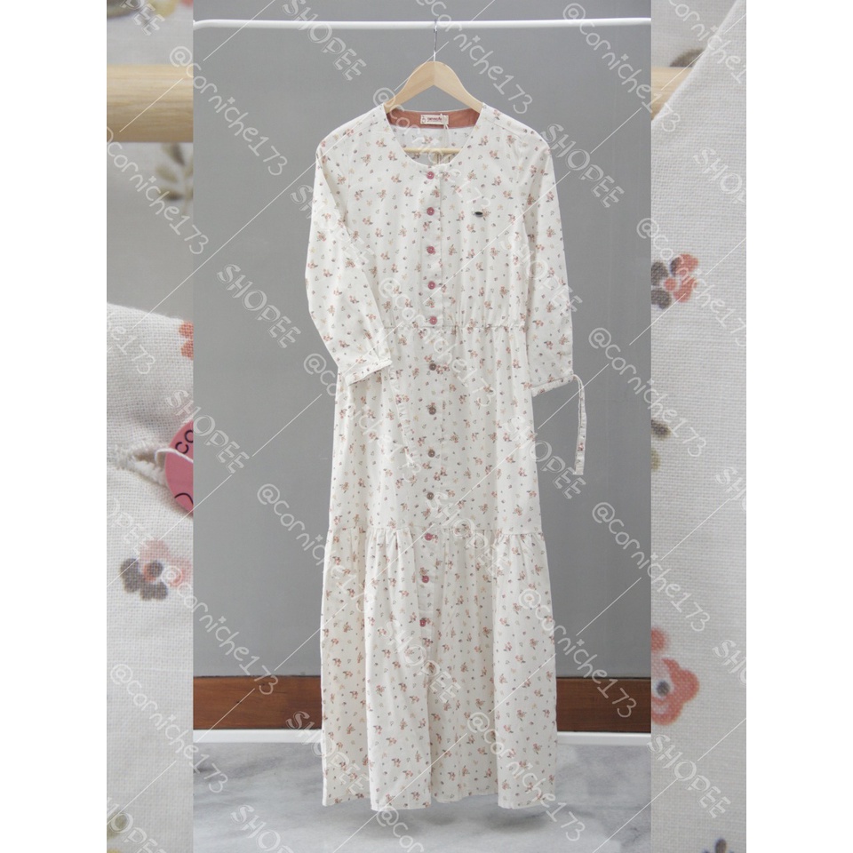 Corniche Gardenia Dress Off White - TH501453