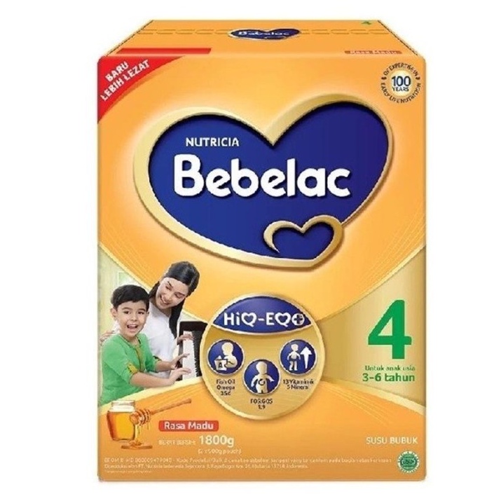 

Bebelac 4 Susu Pertumbuhan HIQ-EQ Madu 1800g