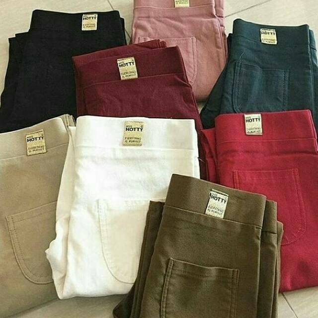  CELANA  KATUN  CEWEK MISS HOTTY S M L XL STRETCH KARET 