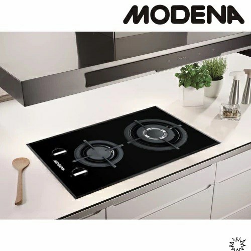 Modena Kompor Tanam 2 Tungku Vertikal BH 1325 BH1325 Gas Hob Crista