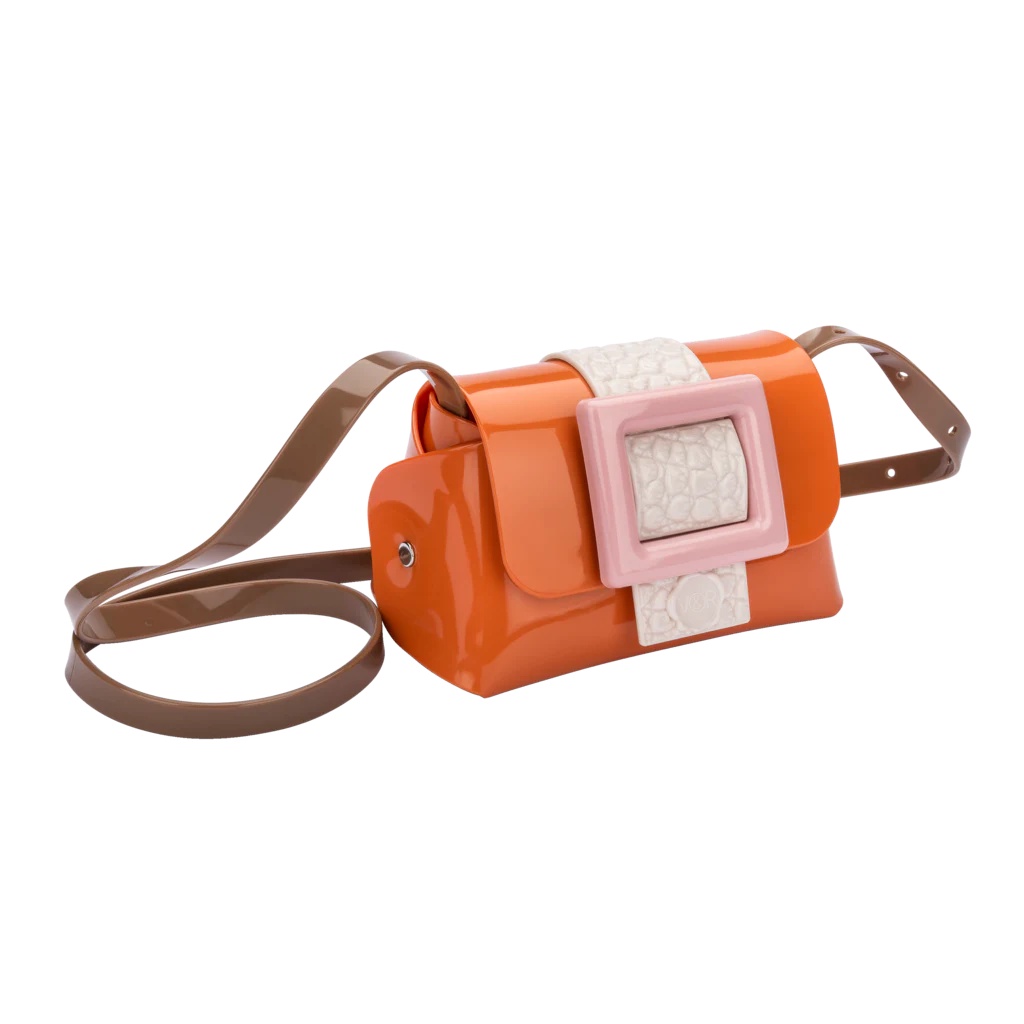 Mini Melissa Cross Bag Buckle Up + Viktor And Rolf Orange/Pink